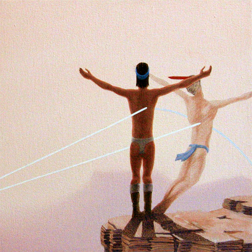 image of acrylic painting by Fred Faudie titled "Chiricahua Sun"